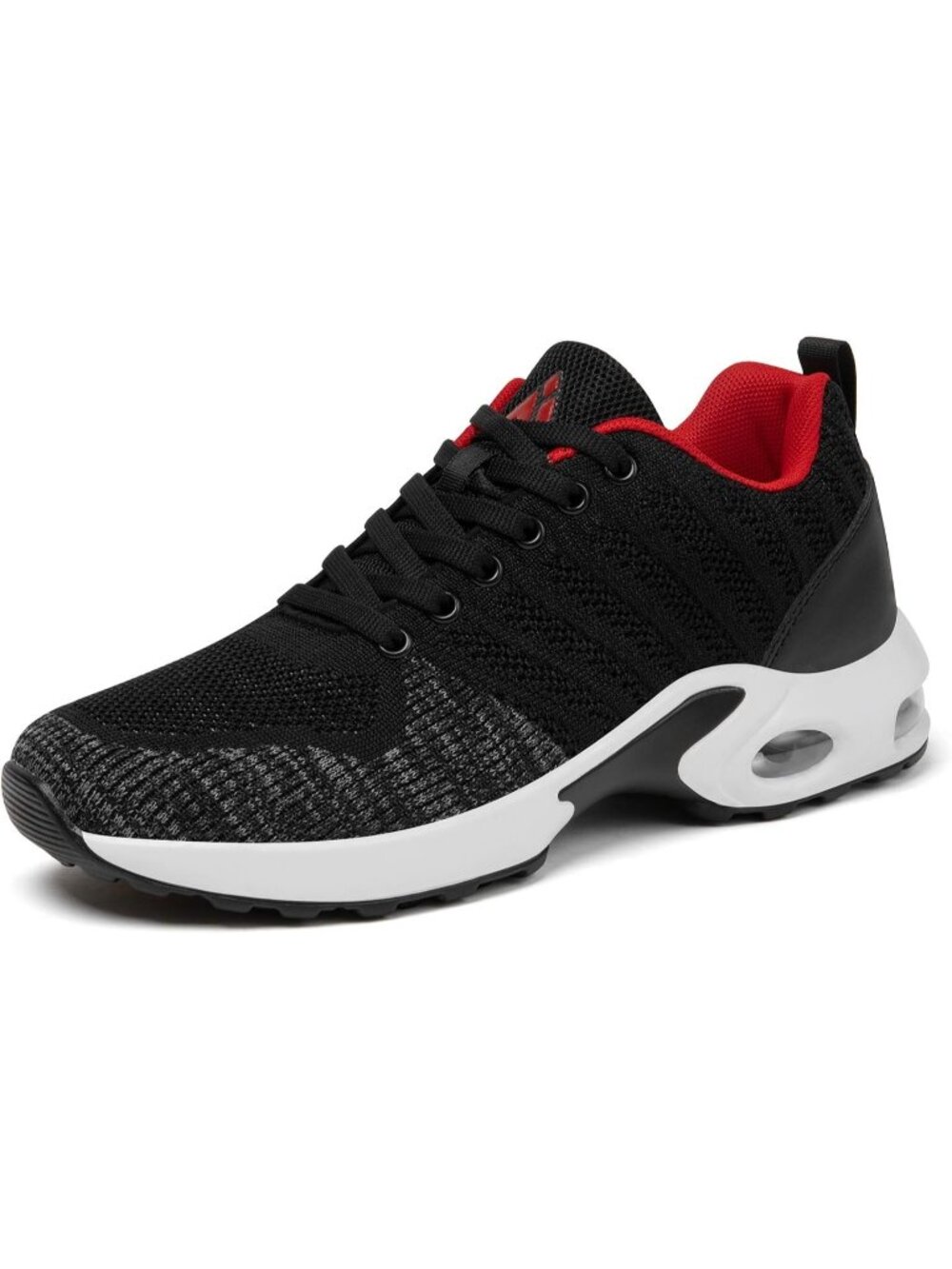 Women's Eerie Black Air Cushion Running Athletic Mesh Sneakers Basketball Shoes